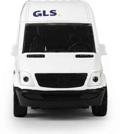 Auto přeprava zásilek GLS 12cm kovová dodávka zpětný chod