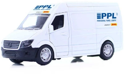 Auto přepravní společnost PPL kovová dodávka 14cm zpětný chod
