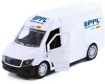 Auto přepravní společnost PPL kovová dodávka 14cm zpětný chod