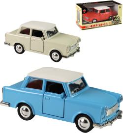 Auto retro kovové Trabant na setrvačník 3 barvy