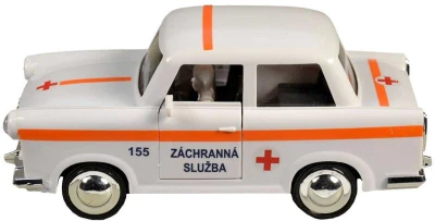 Auto retro záchranná služba na setrvačník na baterie Světlo Zvuk plast