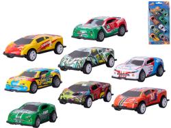 Auto Roadblasters kovové sportovní s grafikou zpětný chod set 8ks