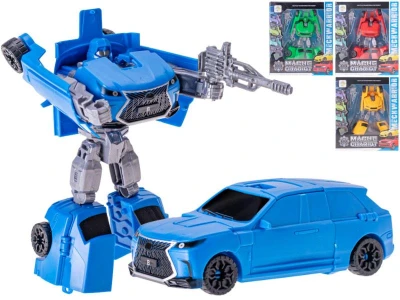 Auto/robot 2v1 transrobot plastový s premenou so zbraňou 4 druhy Auto/robot 2v1 transrobot plastový s premenou so zbraňou 4 druhy