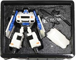 Auto robot s transformací 19cm transrobot set s doplňky plast 4 druhy