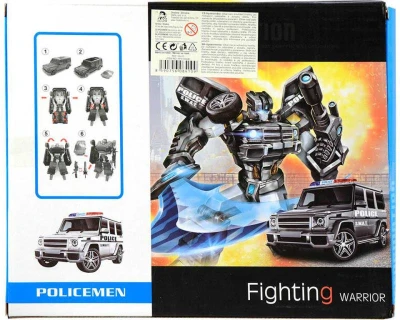 Auto robot s transformáciou 19cm transrobot set s doplnkami plast 4 druhy