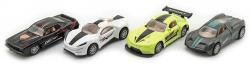 Auto sportovní 8cm model kovový na zpětné natažení různé druhy