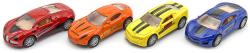 Auto sportovní 8cm model kovový na zpětné natažení různé druhy