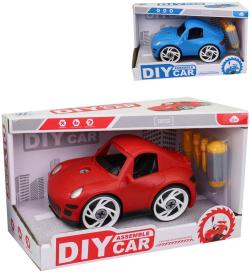 Auto sportovní na šroubování set s nástrojem k sestavení 2 barvy plast Auto sportovní na šroubování set s nástrojem k sestavení 2 barvy plast