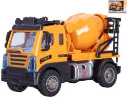 Auto stavební domíchávač betonu zpětný chod míchačka žlutá plast Auto stavební domíchávač betonu zpětný chod míchačka žlutá plast