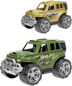 Auto SUV vojenské 35cm army džíp velká kola 2 druhy plast Auto SUV vojenské 35cm army džíp velká kola 2 druhy plast