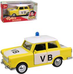Auto Trabant policejní kovový retro bourák vébéčko model Policie VB