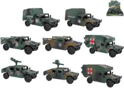Auto vojenské terénne Mission Control na zotrvačník 4 druhy 2 farby