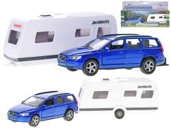Auto Volvo V70 set s karavanem zpětný chod kov v krabici