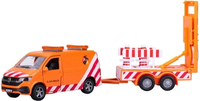 Auto VW Transporter zpětný chod s dopravním značením na baterie Světlo Zvuk