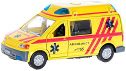 Auto ambulance CZ zpětný chod 14cm na baterie Světlo Zvuk 2 barvy kov