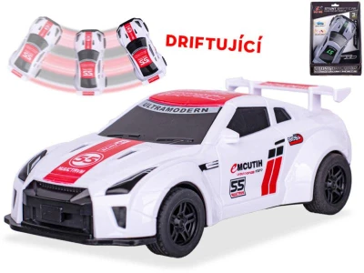 Auto závodní driftující závodnička na setrvačník 2 barvy