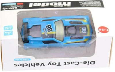 Auto závodní kovové 1:64 různé druhy formule 6cm v krabici