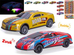 Auto závodní kovové různé druhy zpětný chod na baterie Světlo Zvuk