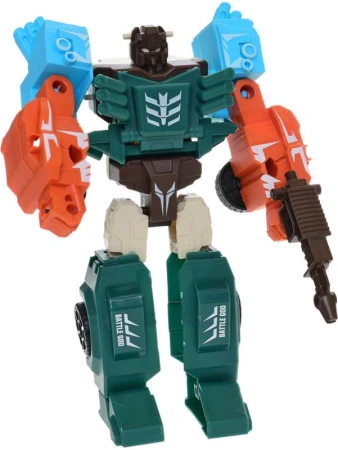 Auto závodný/robot Deformation Warrior transrobot set 2ks s doplnkami 3 farby