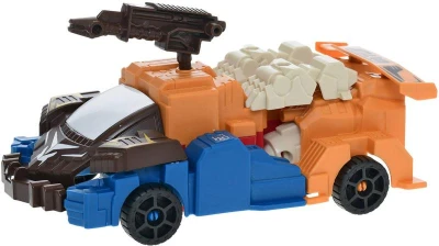 Auto závodný/robot Deformation Warrior transrobot set 2ks s doplnkami 3 farby