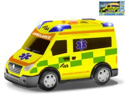Auto žlutá ambulance sanitka volný chod CZ design na baterie Světlo Zvuk Auto žlutá ambulance sanitka volný chod CZ design na baterie Světlo Zvuk