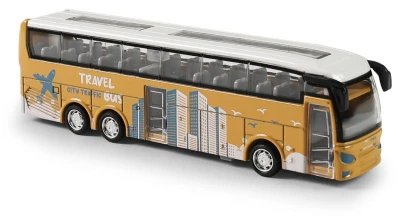 Autobus dálkový zájezdový kovový s grafikou 3 druhy