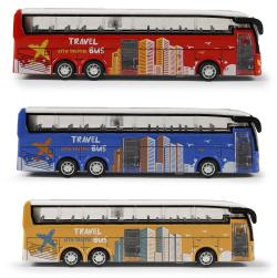 Diaľkový zájazdový kovový autobus s grafikou 3 druhy