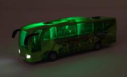 Autobus Dino / Zvířátka ZOO na setrvačník baterie Světlo Zvuk 2 druhy