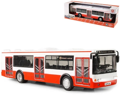 Autobus hlásí zastávky MHD Červený zpětný chod na baterie Světlo Zvuk CZ Autobus hlásí zastávky MHD Červený zpětný chod na baterie Světlo Zvuk CZ