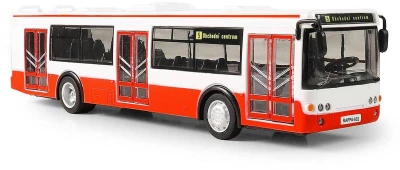 Autobus hlásí zastávky MHD Červený zpětný chod na baterie Světlo Zvuk CZ
