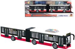 Autobus kloubový MHD český na setrvačník hlásí stanice na baterie Světlo Zvuk CZ