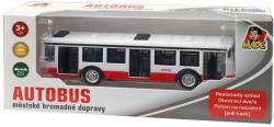 Autobus kovový 16cm zpětný chod český design otevírací dveře