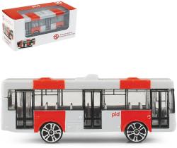 Autobus kovový červený PID Praha MHD volný chod Autobus kovový červený PID Praha MHD volný chod