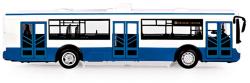Autobus MHD 28cm česky hlásí zastávky funkční dveře na baterie Světlo Zvuk CZ