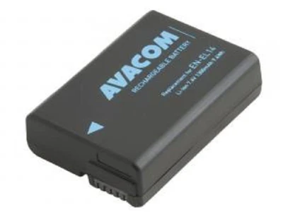 Avacom Náhradní baterie Nikon EN-EL14, EN-EL14a, EN-EL14e Li-Ion 7.4V 1300mAh 9.6Wh Avacom Náhradní baterie Nikon EN-EL14, EN-EL14a, EN-EL14e Li-Ion 7.4V 1300mAh 9.6Wh