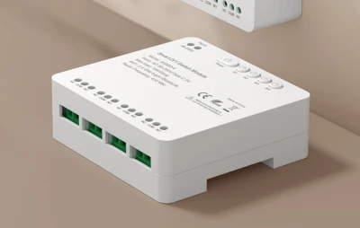 Avatto ZWSMMD-4-32V ZigBee 4kanálový bílý spínací modul s beznapěťovým kontaktem DC 32V