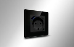 Avatto Chytrá WiFi zásuvka N-WOT10-USB-B TUYA USB USB-C (černá)