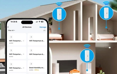 Avatto Chytrý senzor teploty a vlhkosti WHS10 WiFi