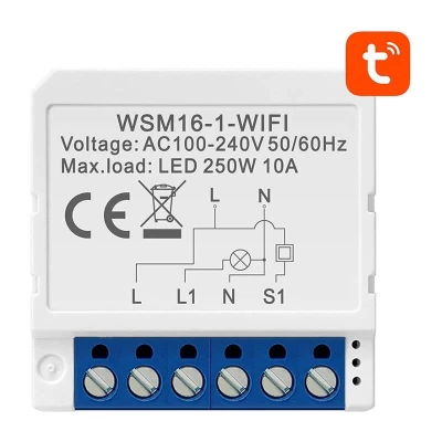 Avatto Chytrý spínací modul WiFi WSM16-W1 TUYA