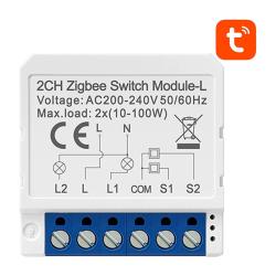 Avatto Chytrý spínací modul ZigBee LZWSM16-W2 Bez neutrálu TUYA Avatto Chytrý spínací modul ZigBee LZWSM16-W2 Bez neutrálu TUYA