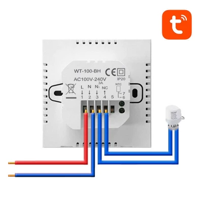 Avatto Inteligentný termostat pre ohrev vody ZWT100 3A Zigbee Tuya