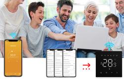 Avatto Chytrý termostat WT410-16A-B elektrické topení 16A WiFi