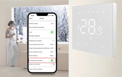 Avatto Chytrý termostat WT410-BH-3A-W Plynový kotel 3A WiFi