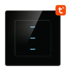 Avatto Chytrý vypínač světla WiFi N-TS10-B3 3 Way TUYA (černý)