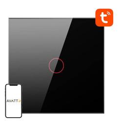 Avatto Chytrý vypínač světla ZigBee LZTS02-EU-B1 1 Way No Neutral TUYA (černý) Avatto Chytrý vypínač světla ZigBee LZTS02-EU-B1 1 Way No Neutral TUYA (černý)