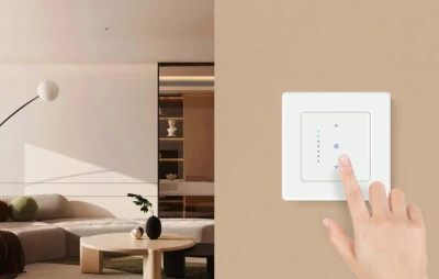 Avatto CS20-EU-W bílý WiFi dotykový inteligentní spínač rolet
