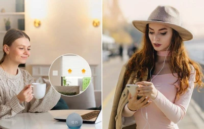 Avatto CS20-EU-W bílý WiFi dotykový inteligentní spínač rolet