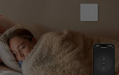 Avatto CS20-EU-W bílý WiFi dotykový inteligentní spínač rolet
