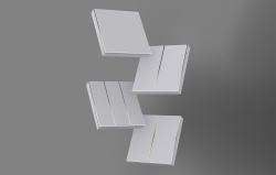 Avatto Dotykový spínač světla ZigBee TS60-EU-W1 Single TUYA (bílý).