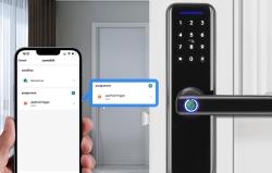 Avatto Inteligentní digitální zámek SDL-A270-B -6072 Wi-Fi černý